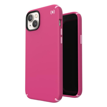 Speck Presidio2 Pro - Coque antibactérienne pour iPhone 15 Plus / 14 Plus (Digitalpink / Blossompink / White)