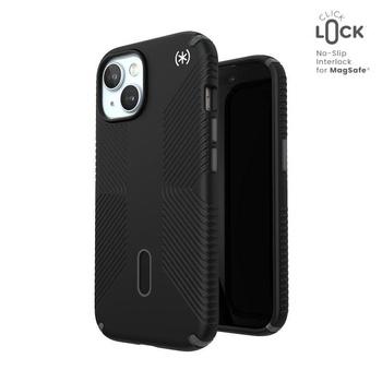 Speck Presidio2 Grip ClickLock & MagSafe - Tasche iPhone 16e / iPhone 15 / iPhone 14 / iPhone 13 (schwarz)
