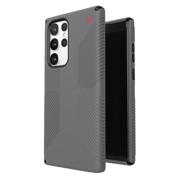 Speck Presidio2 Grip - Etui Samsung Galaxy S22 Ultra z powłoką MICROBAN (Graphite Grey/Black)