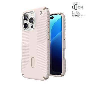 Speck Presidio2 Grip ClickLock & MagSafe - Pouzdro iPhone 16 Pro (Bleached Bone / Heirloom Gold / Hazel Brown)