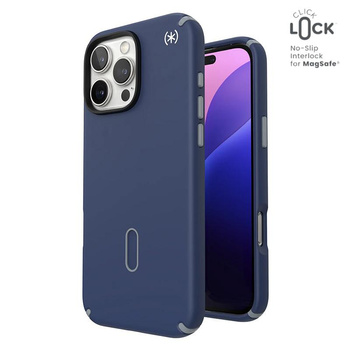 Speck Presidio2 Pro ClickLock & MagSafe - Hülle iPhone 16 Pro Max (Coastal Blue / Dust Grey / White)