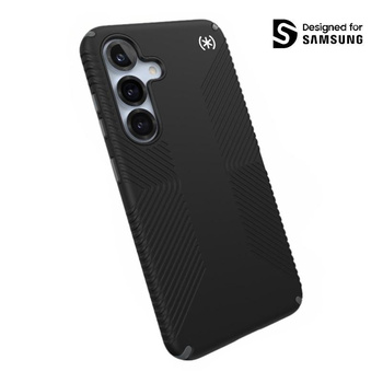 Speck Presidio2 Grip - Hülle für Samsung Galaxy S25 / S24 (Black/Slate Grey/White)
