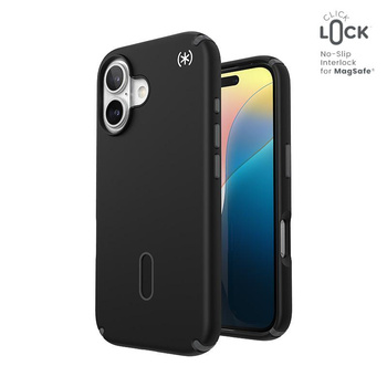 Speck Presidio2 Pro ClickLock & MagSafe - Hülle iPhone 16 (Black / Slate Grey / White)