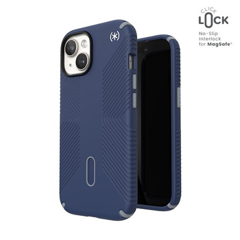 Speck Presidio2 Grip ClickLock & MagSafe - Coque iPhone 16e / iPhone 15 / iPhone 14 / iPhone 13 (Coastal Blue / Dust Grey / White)