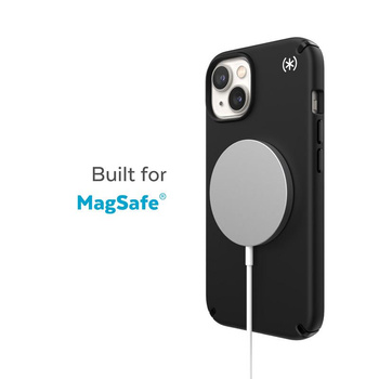 Speck Presidio2 Pro MagSafe - Antibacterial iPhone 15 Plus / 14 Plus Case (Black / Black / White)