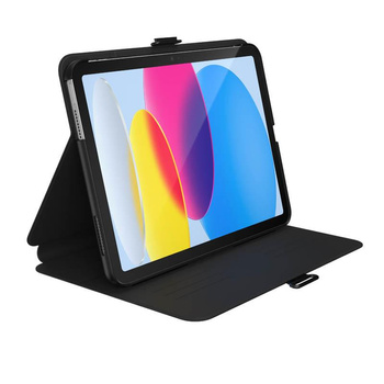 Speck Balance Folio - Étui pour iPad 11" (2025) / 10.9" (2022) avec revêtement MICROBAN avec aimant et support (Noir)