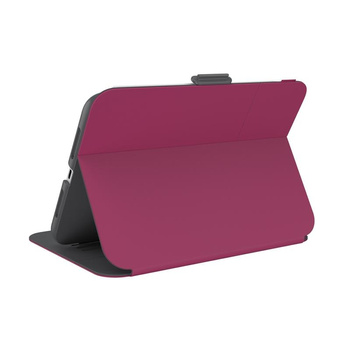 Speck Balance Folio - Etui iPad mini 6 (2021) z powłoką MICROBAN (Very Berry Red Slate Grey)