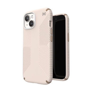 Speck Presidio2 Grip - Case for iPhone 16e / iPhone 15 / iPhone 14 / iPhone 13 (Bleached Bone / Heirloom Gold / Hazel Brown)