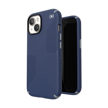 Speck Presidio2 Grip - tok iPhone 16e / iPhone 15 / iPhone 14 / iPhone 13 (tengerparti kék / porszürke / fehér)