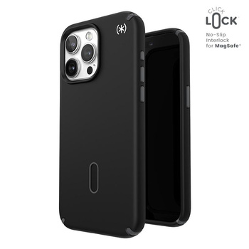 Speck Presidio2 Pro ClickLock & MagSafe - iPhone 15 Pro Max Tasche (Schwarz / Schiefergrau / Weiß)