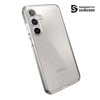 Speck Presidio Lux Glitter - Samsung Galaxy S24+ Gehäuse (Klar / Gold Glitter)