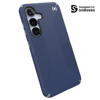 Speck Presidio2 Grip Magnet - Samsung Galaxy S25 / 24 MagSafe Case (Coastal Blue/Dust Grey/White)
