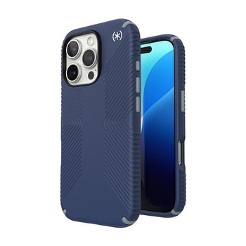 Speck Presidio2 Grip - Pouzdro iPhone 16 Pro (Coastal Blue / Dust Grey / White)