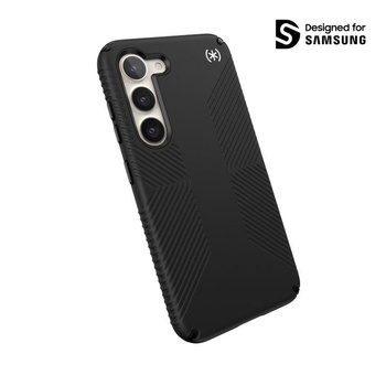 Speck Presidio2 Grip - protiskluzové pouzdro pro Samsung Galaxy S23 (černá/černá/bílá)